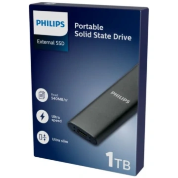 Philips External SSD 1TB Ultra speed Space grey