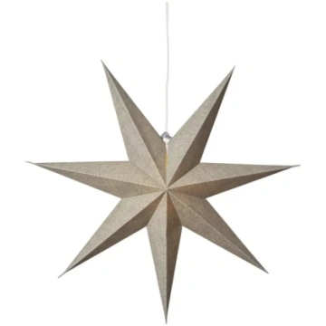 Papīra zvaigzne piekarama Star Trading Cotton 60x6