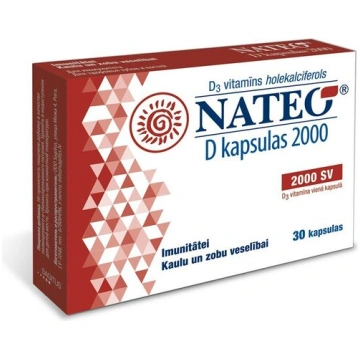 Uztura bagātinātājs Nateo D 2000 SV kapsulas N30