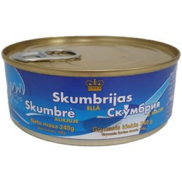 € 1.50 Skumbrija savā sulā ar eļļā 240g