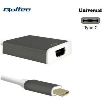 Qoltec 50427 USB Type-C 3.1 Port Adapter to HDMI A