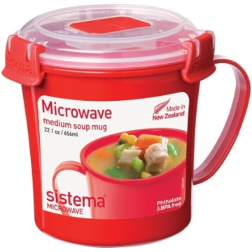 Sistema 656ml Medium Soup Mug Microwave (6) 1107