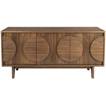 Sideboard Groove 3 Doors Walnut Zuiver