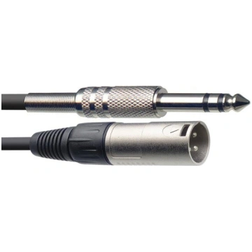 Stagg audio kabelis XLR/m - JACK TRS 3m