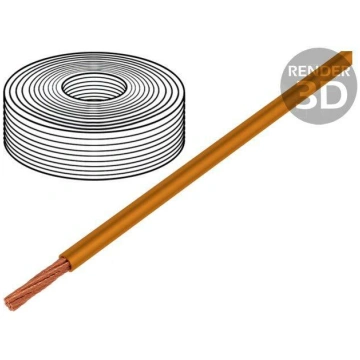 Wire; LifY; 1x0.25mm2; stranded; Cu; PVC; orange; 