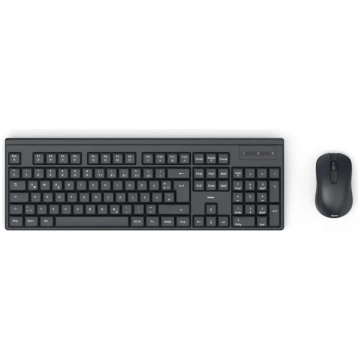 keyboard and mouse set WKM-100 black Hama