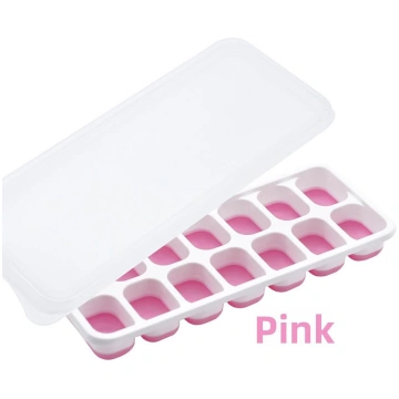 14 Grid Ice cube mold with lid silicone ice grid s