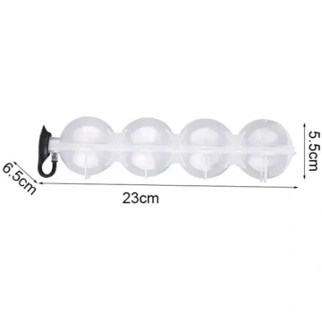 4 Grid PP Ice Ball Mold for Home Fridge Ice Ball M