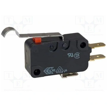 Microswitch SNAP ACTION; SPST-NO; OFF-(ON); D3V; I