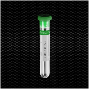K3 EDTA x 3 ml 13x75 mm izmēra mēģenes zaļā caurdu