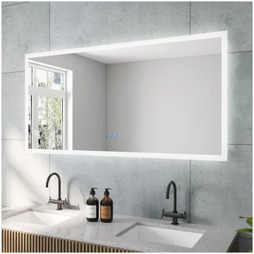 AQUABATOS Echos sērijas LED vannasistabas spogulis
