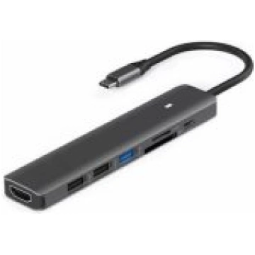 Extra Digital Adapter USB Type-C - HDMI, 3x USB Ty