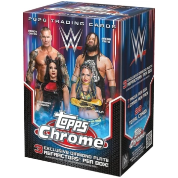 2026. gada „Topps Chrome WWE“ rūpnīcā aizzīmogota 