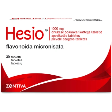 HESIO 1000mg tabletes, 30 gab. ZENTIVA K.S