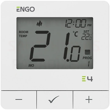 ENGO programmējams vadu termostats ar siltuma/dzes