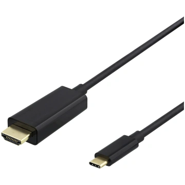 Kabelis Deltaco Baltic, HDMI/USB Type-C, 100 cm, m