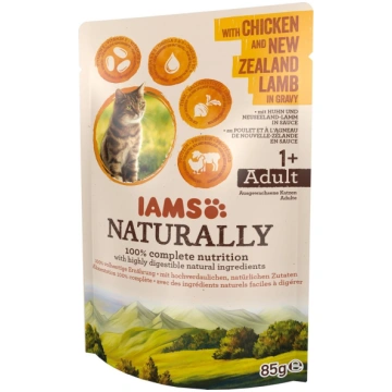 IAMS CAT NATURALLY GRAVY POUCH 85G