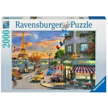 puzle ravensburger 2000 gabali Parīzes saulriets