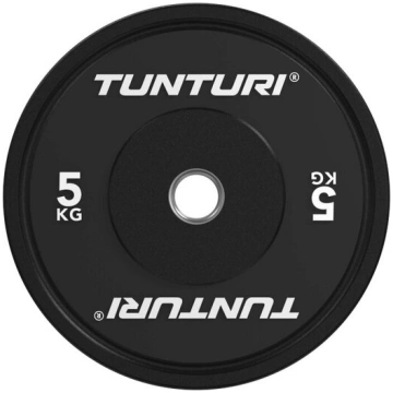 Svaru disks TUNTURI Platinum Bumper Plate, melns, 