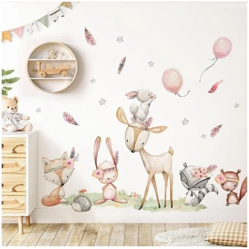 DEKO KINDERZIMMER DK1098-4 Sienas uzlīme Meža dzīv