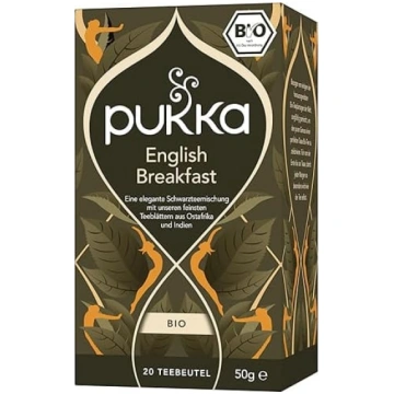 Pukka bioloģiskā melnā tēja „English Breakfast“ ar