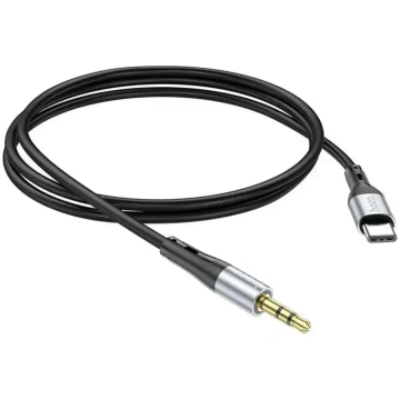 Hoco UPA22 AUX 3,5 mm Jack uz USB-C kabelis 1m, Me