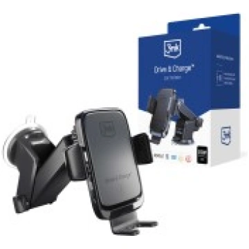 3MK Drive & Charge 15W Wireless QI Charger Car Hol