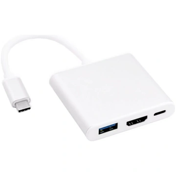 USB-C 3.1 sadalītājs USB-C uz USB 3.0, HDMI 4K, US