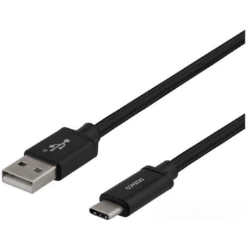 Uzlādes vads Deltaco Baltic, USB Type-C/USB A, 200