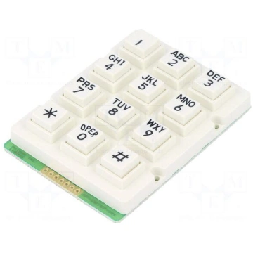 Keypad: plastic | No.of butt: 12 | none | plastic 