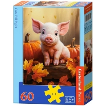 Castorland Puzzle 60 Cute Fall Piglet CASTOR 63232