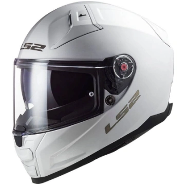 LS2 FF811 VECTOR II SOLID, MOTO ĶIVERE, balta spīd