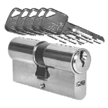 Cilindrs LOB ASSA ABLOY 30/35 CR blister, hroms 5 