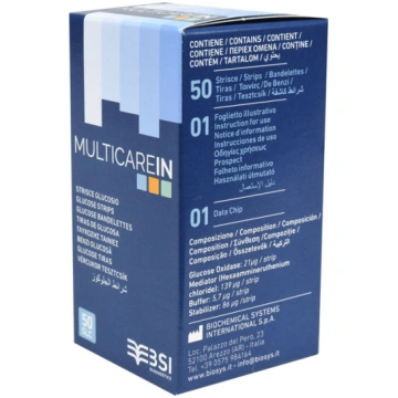 Glikozes teststrēmeles Multicare In N50 Santaks