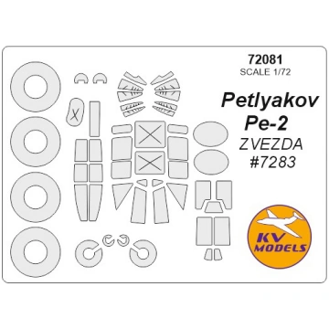 Pe-2 (ZVEZDA) + wheels masks KV Models