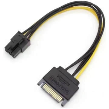 RoGer SATA Power to PCIe Adapter Cable for GPU, 20