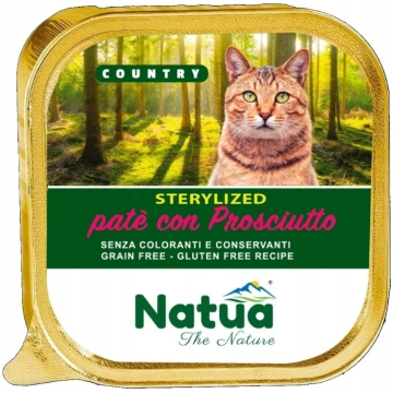 Bezgraudu pastēte sterilizētiem kaķiem NATUA 100g,