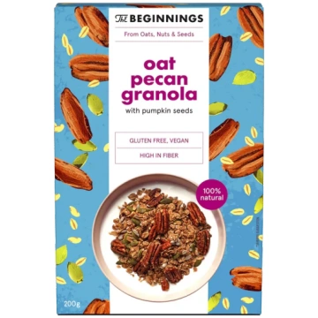 THE BEGINNINGS Auzu pekanriekstu granola, 200 g