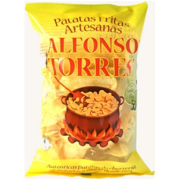 Artisan potato chips, churrería style, from Barcel