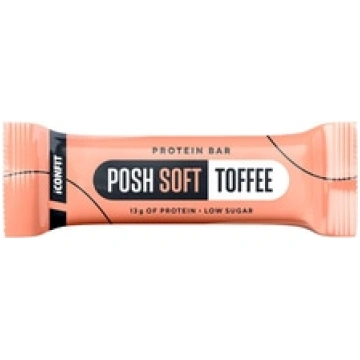 Proteīna batoniņš Posh Soft Toffee, Iconfit, 40g
