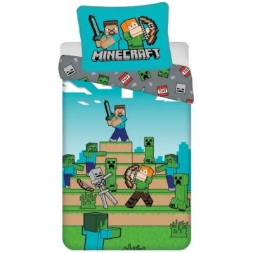 Minecraft "We Got This" kokvilnas gultas veļas kom