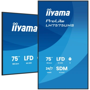 Monitors iiyama 75" 4K UHD LCD 3840 x 2160
