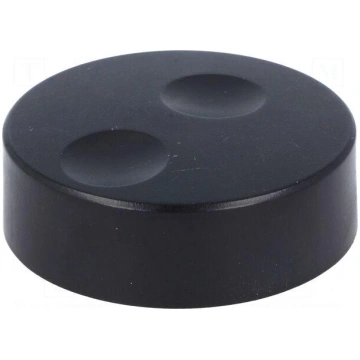 Knob | without pointer | plastic | Øshaft: 6mm | Ø