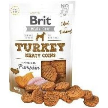 Brit Brit Jerky Turkey Meaty Coins - Tītars - Gard