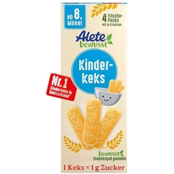 Alete bewusst Bērnu cepumi, no 8. mēneša, sviesta 