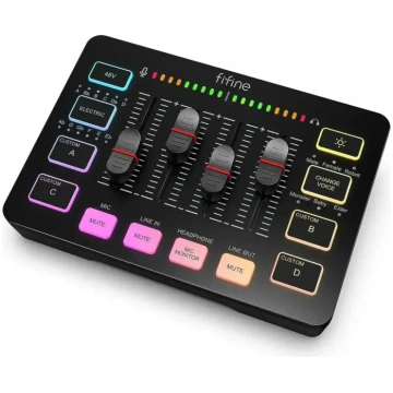 Fifine SC3 audio mikseris RGB