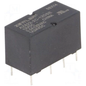 Relay: electromagnetic | DPDT | Ucoil: 12VDC | 0.5