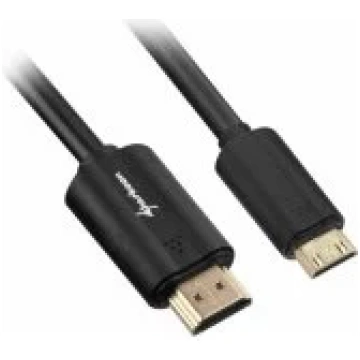 Sharkoon Cable HDMI to mini HDMI 4K 1 m Black akse