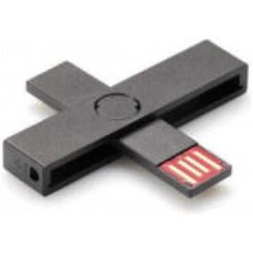 ID karšu lasītājs +ID eID / Smart Card Black USB (