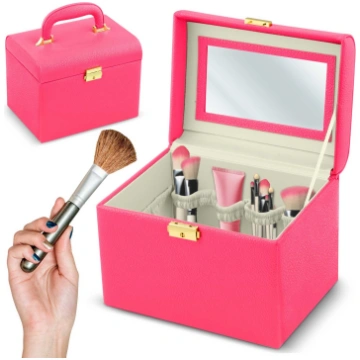 Massido MS-706 kosmētikas koferis, rozā - cosmetic